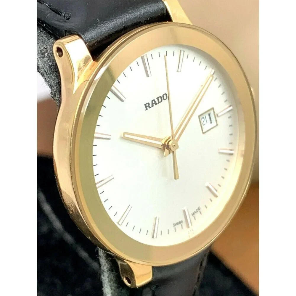 Rado Women's Watch R30555103 Centrix Swiss Quartz Silver Rose Gold Tone …